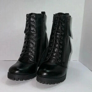 Soda Black High Heel Boots